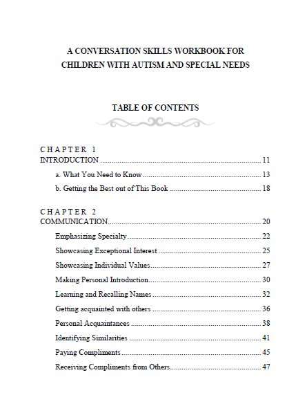 Let's Talk - Table of Contents